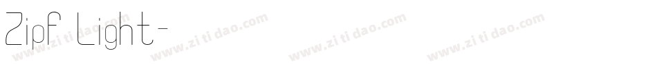 Zipf Light字体转换